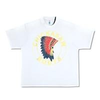 White chickasaw roots headdress native american chickasaw nation Urban Heavy Tee - linhVisuals