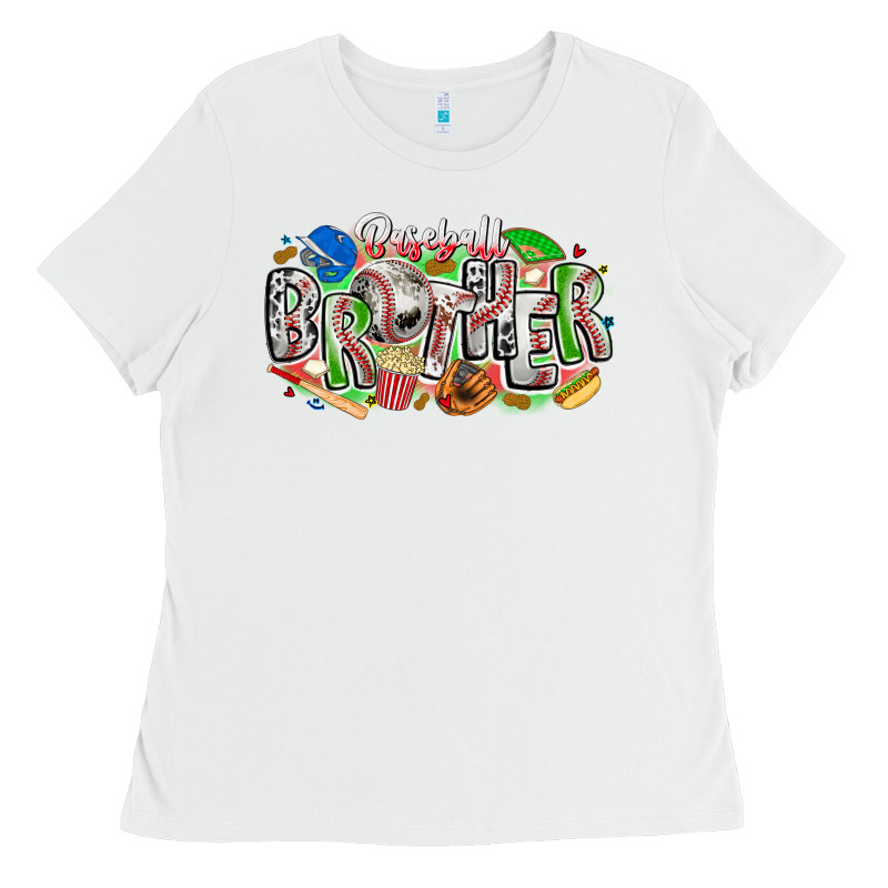 Baseball Brother Ladies Tee by CowhideDigitalArt | Teevron