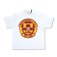 White motherwell-fc Urban Heavy Tee - linhVisuals