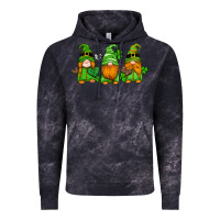 Cloud Black st patricks day gnomes with western hearts and shamrocks Vintage Hoodie - Artiststas