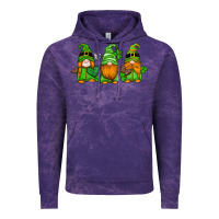 Cloud Purple st patricks day gnomes with western hearts and shamrocks Vintage Hoodie - Artiststas
