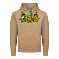 Vintage Coffee st patricks day gnomes with western hearts and shamrocks Vintage Hoodie - Artiststas