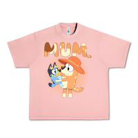Salmon Bluey Mum Urban Heavy Tee - linhVisuals