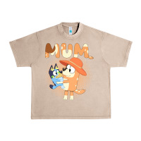 French Oak Bluey Mum Urban Heavy Tee - linhVisuals