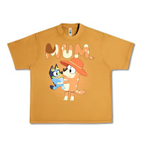 Peanut Butter Bluey Mum Urban Heavy Tee - linhVisuals