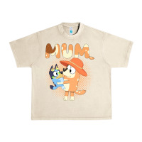 Sandshell Bluey Mum Urban Heavy Tee - linhVisuals