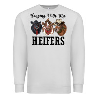 Dove Grey hanging with my heifers Premium Sweatshirt - RanaPortraitStore