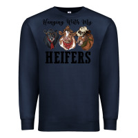 Navy hanging with my heifers Premium Sweatshirt - RanaPortraitStore