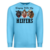 Ocean Blue hanging with my heifers Premium Sweatshirt - RanaPortraitStore