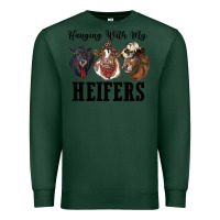 Sports Green hanging with my heifers Premium Sweatshirt - RanaPortraitStore
