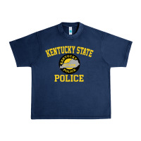 Navy kentucky state police Urban Heavy Tee - linhVisuals