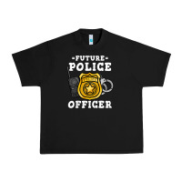 Black kids future police officer policeman Urban Heavy Tee - linhVisuals