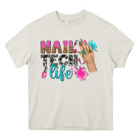 Cream nail tech life bbs Heavy Core Tee - BundleAndBundleShop
