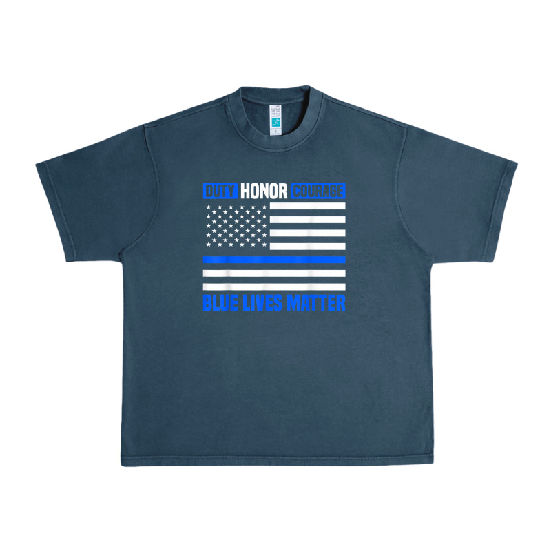 Blue Lives Matter For Police Officer Urban Heavy Tee by linhVisuals | Teevron