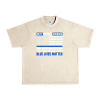 Sandshell blue lives matter for police officer Urban Heavy Tee - linhVisuals