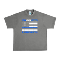 Blue Lives Matter For Police Officer Urban Heavy Tee | Teevron