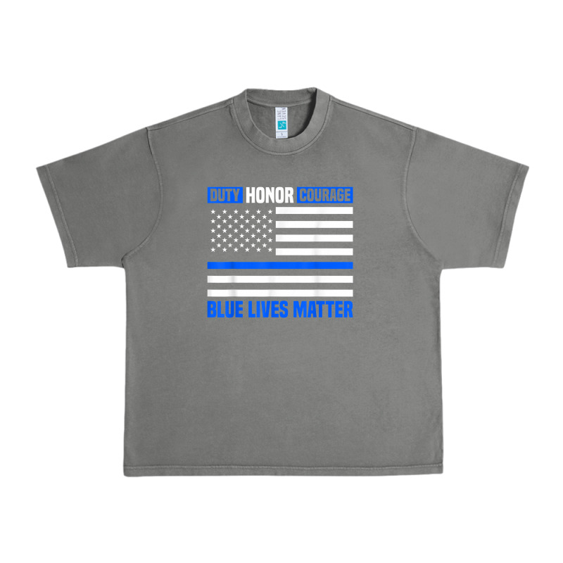 Blue Lives Matter For Police Officer Urban Heavy Tee by linhVisuals | Teevron