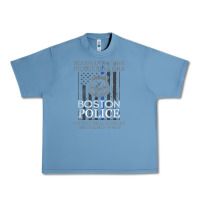 Pebble Blue boston police shirt saint michael police officer prayer Urban Heavy Tee - linhVisuals