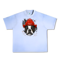 Grape Ice boston terrier firefighter boston terrier dog lover premium Urban Heavy Tee - linhVisuals