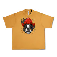 Peanut Butter boston terrier firefighter boston terrier dog lover premium Urban Heavy Tee - linhVisuals