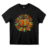 Black pumpkin sunflower Heavy Core Tee - RanaPortraitStore