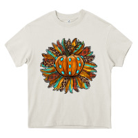 Cream pumpkin sunflower Heavy Core Tee - RanaPortraitStore