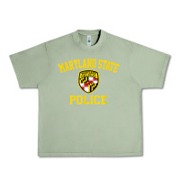Oil Green maryland state police Urban Heavy Tee - linhVisuals