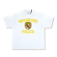 White maryland state police Urban Heavy Tee - linhVisuals