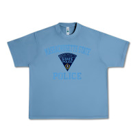 Pebble Blue massachusetts state police Urban Heavy Tee - linhVisuals