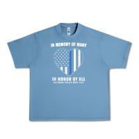 Pebble Blue national police week shirt in memory and honor us flag Urban Heavy Tee - linhVisuals
