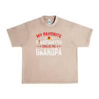 French Oak mens father's day my favorite firefighter calls me grandpa premium Urban Heavy Tee - linhVisuals