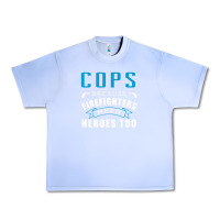 Grape Ice cops because firefighters need heroes too premium Urban Heavy Tee - linhVisuals