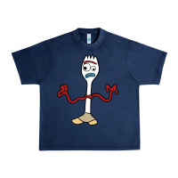 Navy forky Urban Heavy Tee - linhVisuals