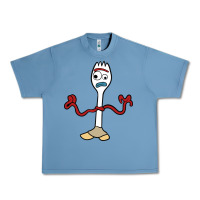 Pebble Blue forky Urban Heavy Tee - linhVisuals