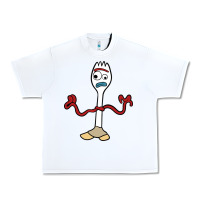 White forky Urban Heavy Tee - linhVisuals