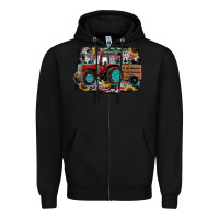 Black western tracktor Zipper Hoodie - RanaPortraitStore