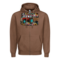 Chestnut western tracktor Zipper Hoodie - RanaPortraitStore