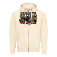 Sandshell western tracktor Zipper Hoodie - RanaPortraitStore