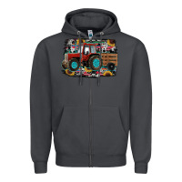 Smoke western tracktor Zipper Hoodie - RanaPortraitStore