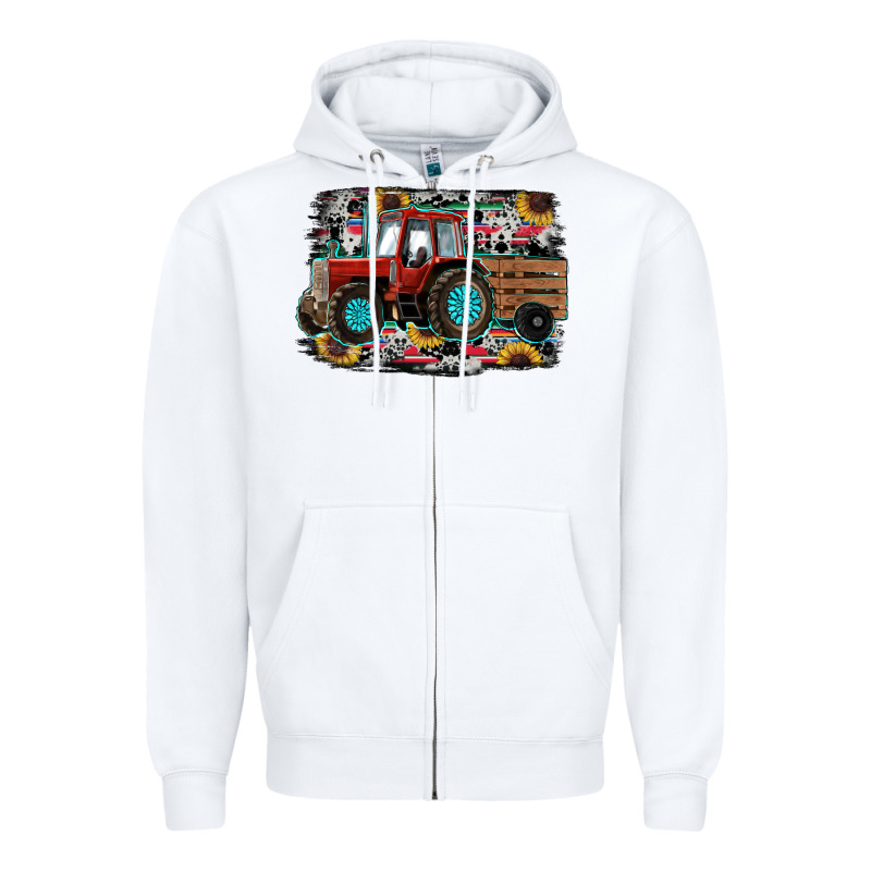 Western Tracktor Zipper Hoodie by RanaPortraitStore | Teevron