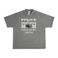 Tornado police & firefighter mom, i raised mine fireman mothers day Urban Heavy Tee - linhVisuals