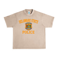 French Oak delaware state police Urban Heavy Tee - linhVisuals