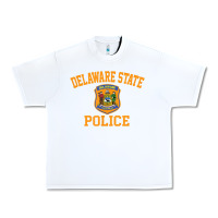 White delaware state police Urban Heavy Tee - linhVisuals