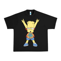 Black groovy bart Urban Heavy Tee - linhVisuals