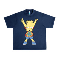 Navy groovy bart Urban Heavy Tee - linhVisuals