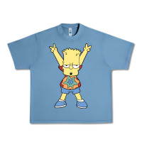 Pebble Blue groovy bart Urban Heavy Tee - linhVisuals