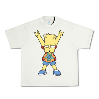Pistachio groovy bart Urban Heavy Tee - linhVisuals