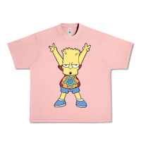 Salmon groovy bart Urban Heavy Tee - linhVisuals
