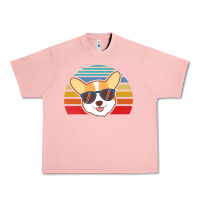Salmon cool corgi vintage 80s dog lover Urban Heavy Tee - linhVisuals