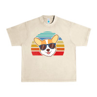 Sandshell cool corgi vintage 80s dog lover Urban Heavy Tee - linhVisuals